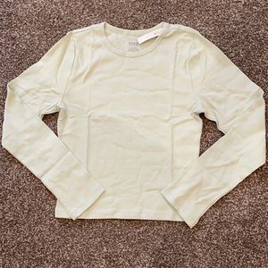 VS PINK Long Sleeve Crop Tee